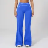Volupie Stripe Flare Pants | Pantalón Flare Tiro Alto Vivo Blanco Lateral