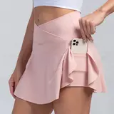 Volupie Court Skort | Falda Deportiva Cintura en V con Short Interior y Bolsillo