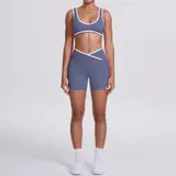 Volupie Stripe Cross Short Set | Conjunto Top Sujetador + Short Cintura Cruzada