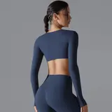 Volupie Twist Long Top | Top Cropped Manga Larga con Nudo Frontal