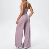 Volupie Flow Dance Set | Conjunto Top Halter + Pantalón Wide Leg Fluido con Bolsillos