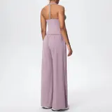 Volupie Flow Dance Set | Conjunto Top Halter + Pantalón Wide Leg Fluido con Bolsillos