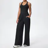 Volupie Flow Dance Set | Conjunto Top Halter + Pantalón Wide Leg Fluido con Bolsillos