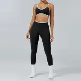 Volupie Stripe Spaghetti Set | Conjunto Top Tirantes Finos + Legging Seamless