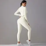 Volupie Zip Flow Slim Set | Conjunto Chaqueta Slim Cremallera + Legging Scrunch