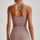 Volupie Bare Cross Bra | Top Sujetador Escote Cuadrado Tirantes Cruzados Butter Soft