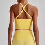 Volupie Bare Cross Bra | Top Sujetador Escote Cuadrado Tirantes Cruzados Butter Soft