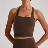Volupie Bare Cross Bra | Top Sujetador Escote Cuadrado Tirantes Cruzados Butter Soft