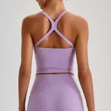 Volupie Bare Cross Bra | Top Sujetador Escote Cuadrado Tirantes Cruzados Butter Soft