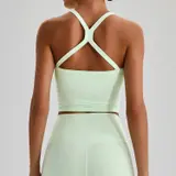 Volupie Bare Cross Bra | Top Sujetador Escote Cuadrado Tirantes Cruzados Butter Soft