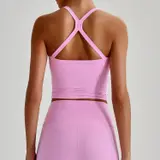 Volupie Bare Cross Bra | Top Sujetador Escote Cuadrado Tirantes Cruzados Butter Soft
