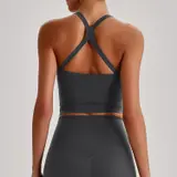 Volupie Bare Cross Bra | Top Sujetador Escote Cuadrado Tirantes Cruzados Butter Soft