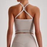 Volupie Bare Cross Bra | Top Sujetador Escote Cuadrado Tirantes Cruzados Butter Soft