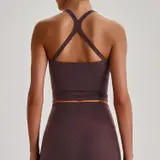 Volupie Bare Cross Bra | Top Sujetador Escote Cuadrado Tirantes Cruzados Butter Soft