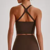 Volupie Bare Cross Bra | Top Sujetador Escote Cuadrado Tirantes Cruzados Butter Soft