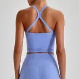 Volupie Bare Cross Bra | Top Sujetador Escote Cuadrado Tirantes Cruzados Butter Soft