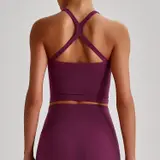 Volupie Bare Cross Bra | Top Sujetador Escote Cuadrado Tirantes Cruzados Butter Soft