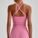 Volupie Bare Cross Bra | Top Sujetador Escote Cuadrado Tirantes Cruzados Butter Soft