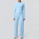Volupie Zip Flow Set | Conjunto Deportivo Chaqueta Cremallera + Pantalón Wide Leg