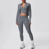Volupie Zip Flow Complete Set | Conjunto 3 Piezas Chaqueta + Top + Legging