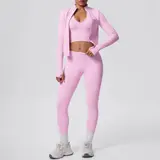 Volupie Zip Flow Complete Set | Conjunto 3 Piezas Chaqueta + Top + Legging