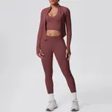 Volupie Zip Flow Complete Set | Conjunto 3 Piezas Chaqueta + Top + Legging