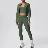 Volupie Zip Flow Complete Set | Conjunto 3 Piezas Chaqueta + Top + Legging