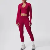 Volupie Zip Flow Complete Set | Conjunto 3 Piezas Chaqueta + Top + Legging