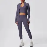 Volupie Zip Flow Complete Set | Conjunto 3 Piezas Chaqueta + Top + Legging