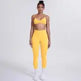 Volupie Bare Back Set | Conjunto Top Halter Espalda Abierta + Legging Scrunch
