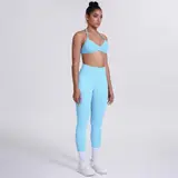 Volupie Bare Back Set | Conjunto Top Halter Espalda Abierta + Legging Scrunch