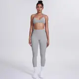 Volupie Bare Back Set | Conjunto Top Halter Espalda Abierta + Legging Scrunch