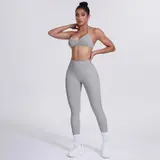 Volupie Bare Back Set | Conjunto Top Halter Espalda Abierta + Legging Scrunch