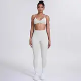 Volupie Bare Back Set | Conjunto Top Halter Espalda Abierta + Legging Scrunch