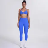 Volupie Bare Back Set | Conjunto Top Halter Espalda Abierta + Legging Scrunch