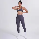 Volupie Bare Back Set | Conjunto Top Halter Espalda Abierta + Legging Scrunch