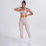 Volupie Bare Back Set | Conjunto Top Halter Espalda Abierta + Legging Scrunch