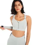 Volupie Zip Power Bra | Sujetador Deportivo Alto Impacto Cremallera Frontal