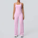 Volupie Diagonal Flow Racer Set | Top Racerback + Pantalón Wide Leg