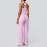 Volupie Diagonal Flow Racer Set | Top Racerback + Pantalón Wide Leg