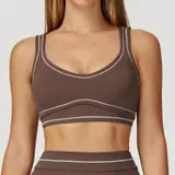 Volupie Stripe Bra | Top Sujetador Deportivo Escote U Alta Sujeción