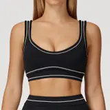 Volupie Stripe Bra | Top Sujetador Deportivo Escote U Alta Sujeción