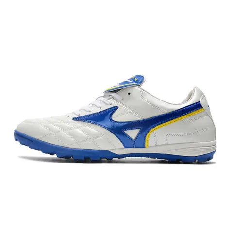 Mizuno Wave Cup White and Blue Turf TF Football Boot