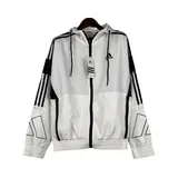Adidas White Windbreaker Jacket