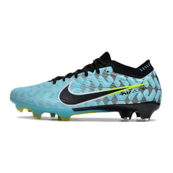 Nike Zoom Mercurial Vapor 15 Elite Light Blue and Black Firm Ground FG Kids Football Boot
