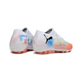 Puma Future 8 Low Cut White Orange and Blue Artificial Ground AG Football Boot