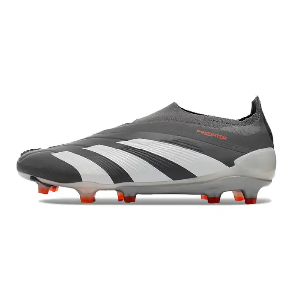 Adidas Predator 30 Elite Laceless Gray and White Firm Ground FG Football Boot
