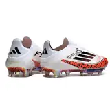 Adidas F50+ Elite Laceless White and Orange Firm Ground FG Football Boot