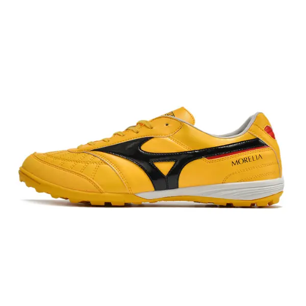 Mizuno Morelia Sala Yellow Black and Red Turf TF Football Boot
