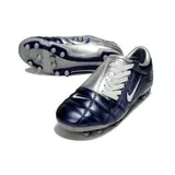Nike Total 90 III Silver and Blue Firm Ground FG Football Boot